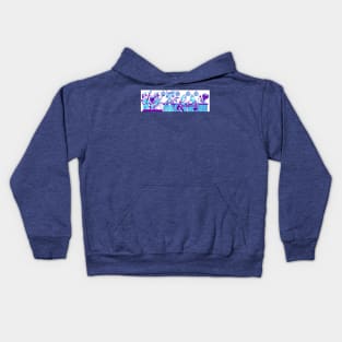 Meow Tai (purple and blue) Kids Hoodie